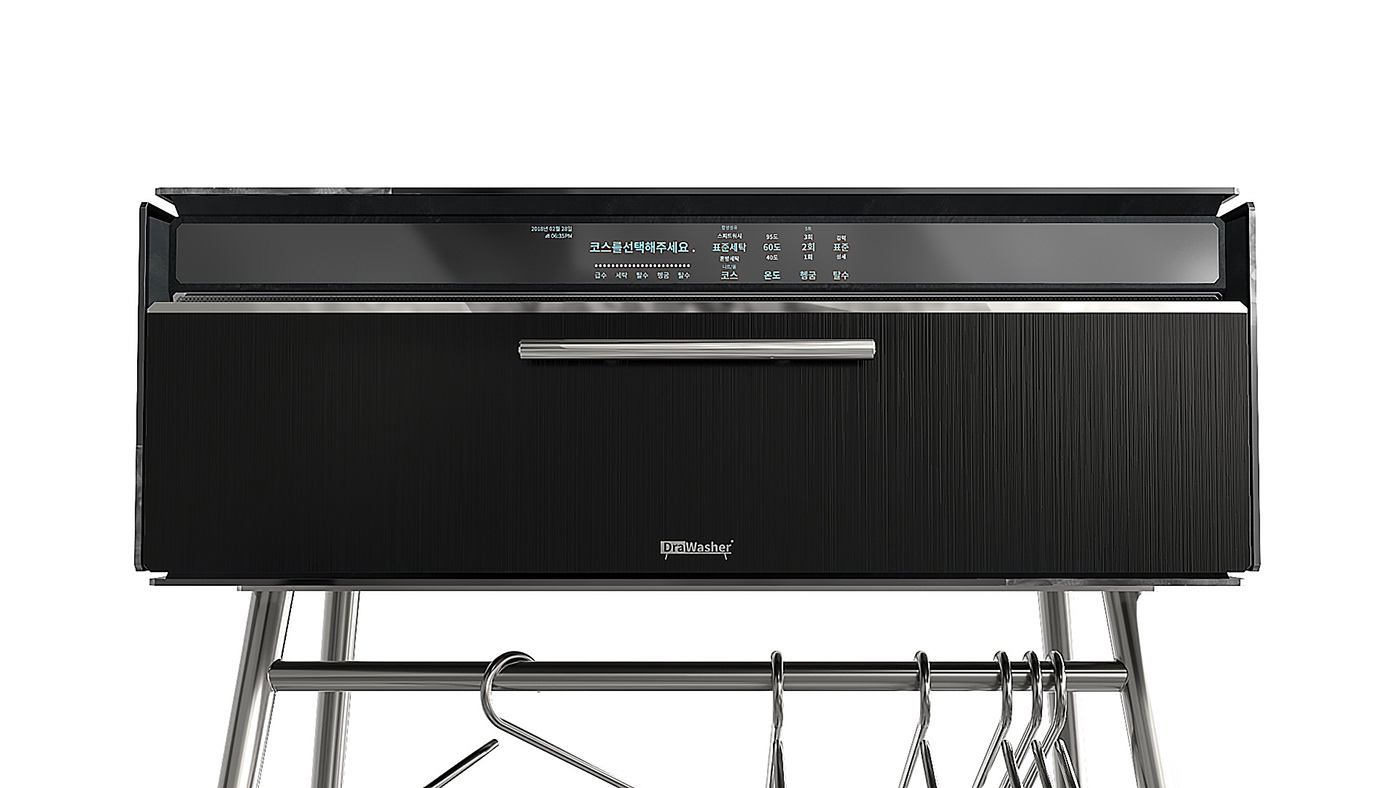 Drawasher，Drawer type washing machine，Drying clothes，