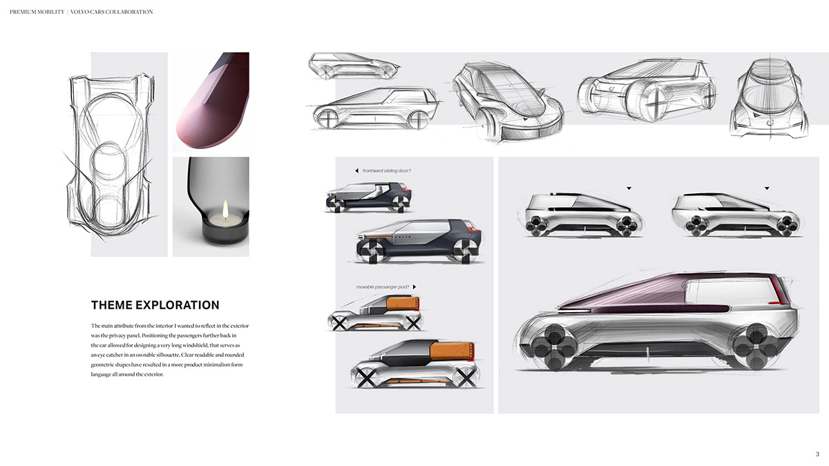 automobile，volvo，transport，concept，Hand drawn，