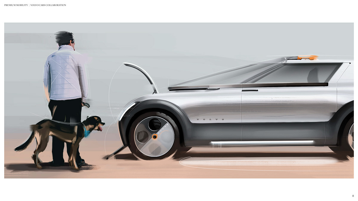automobile，volvo，transport，concept，Hand drawn，