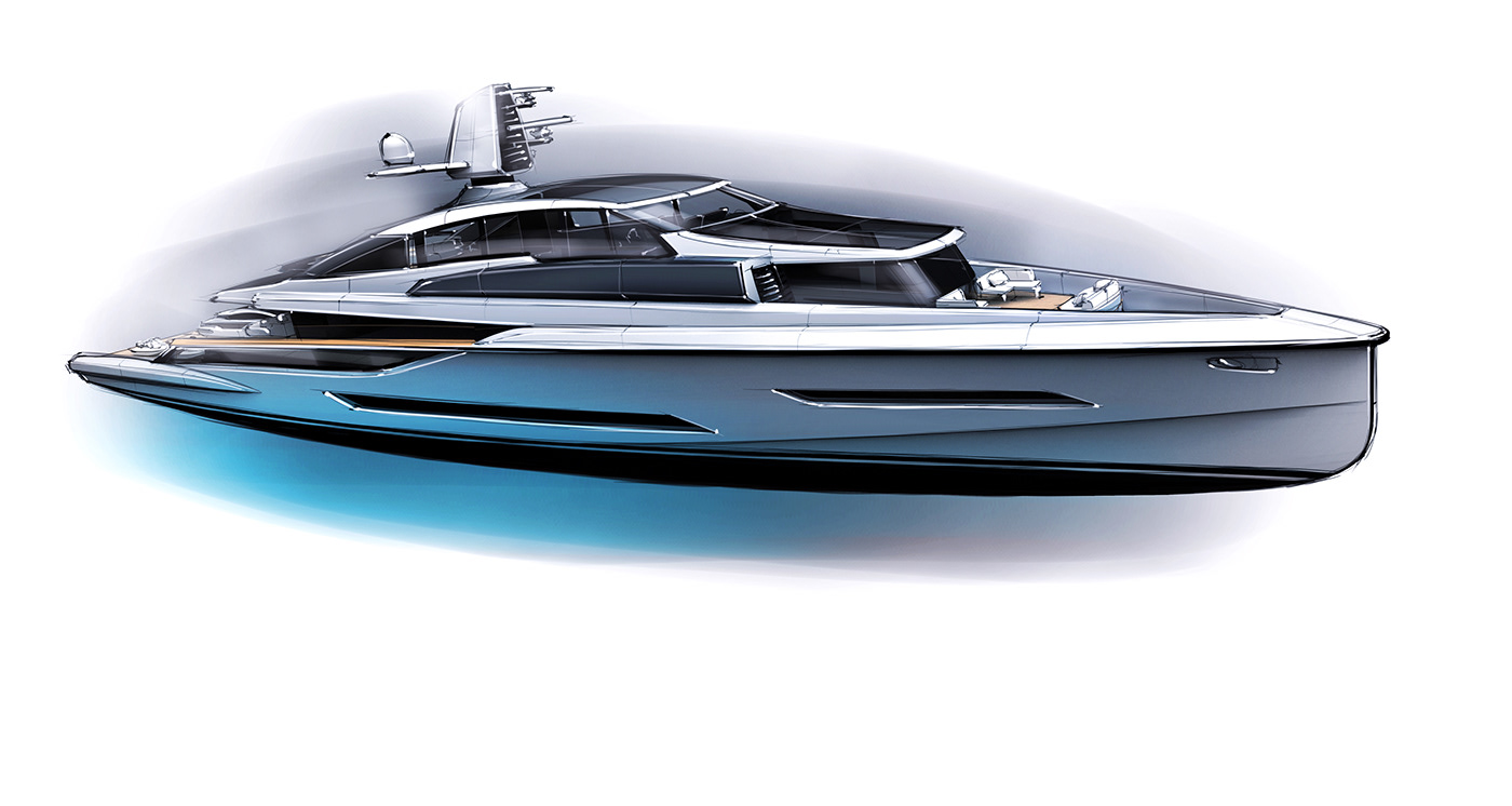 yacht，Oceania，Hand drawn，Cool，