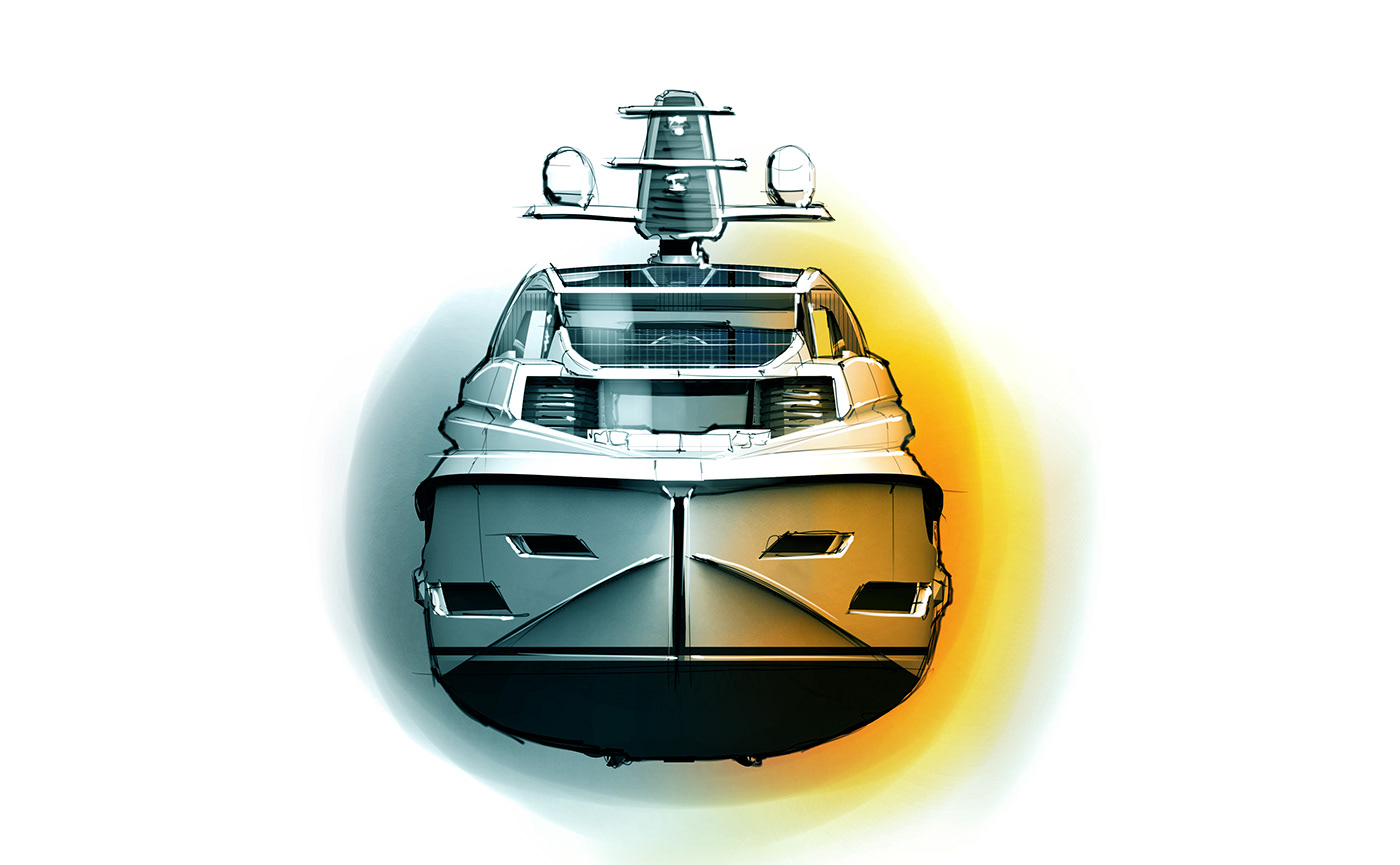 yacht，Oceania，Hand drawn，Cool，