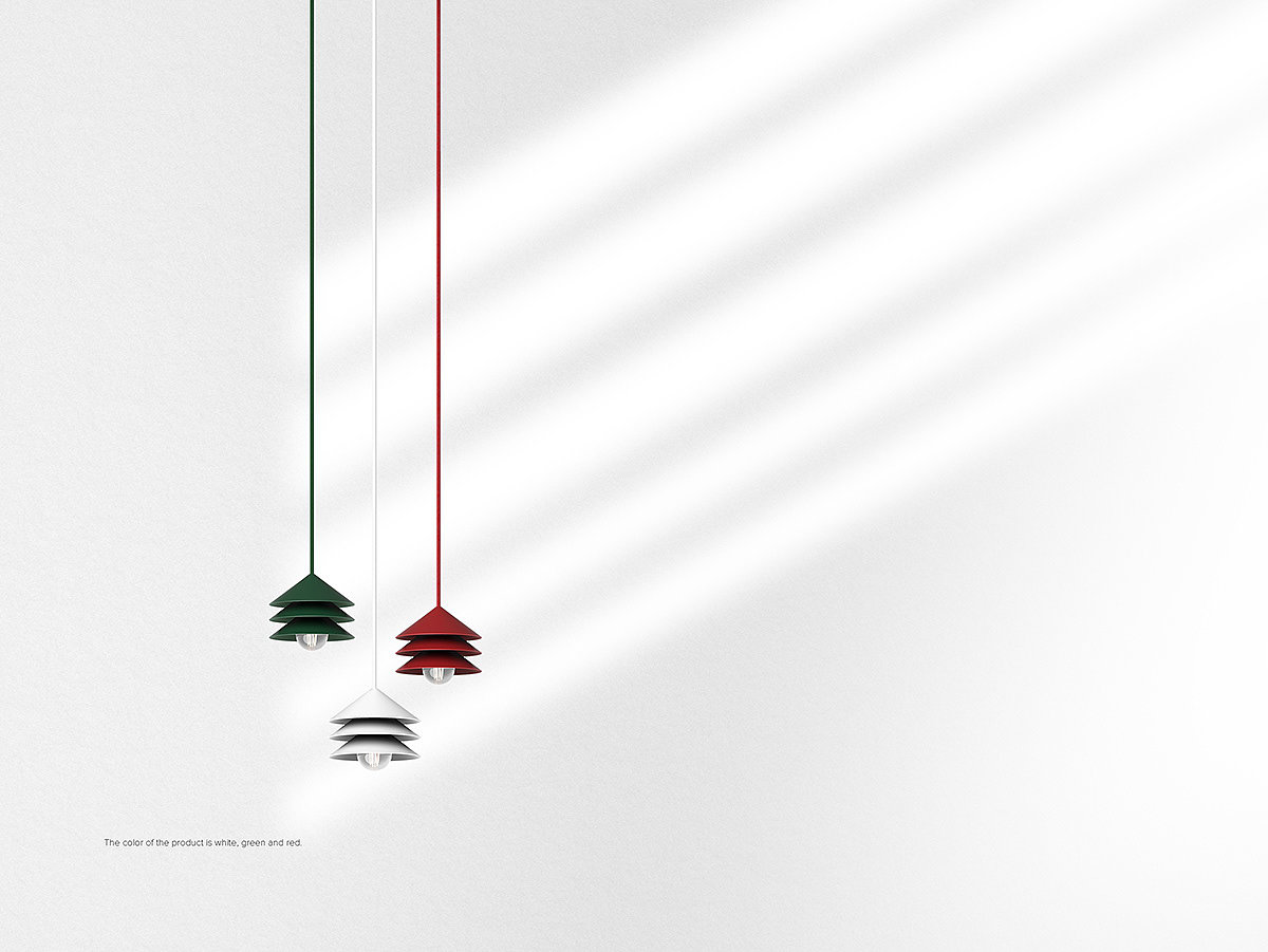 圣诞树，室内，照明，吊灯，