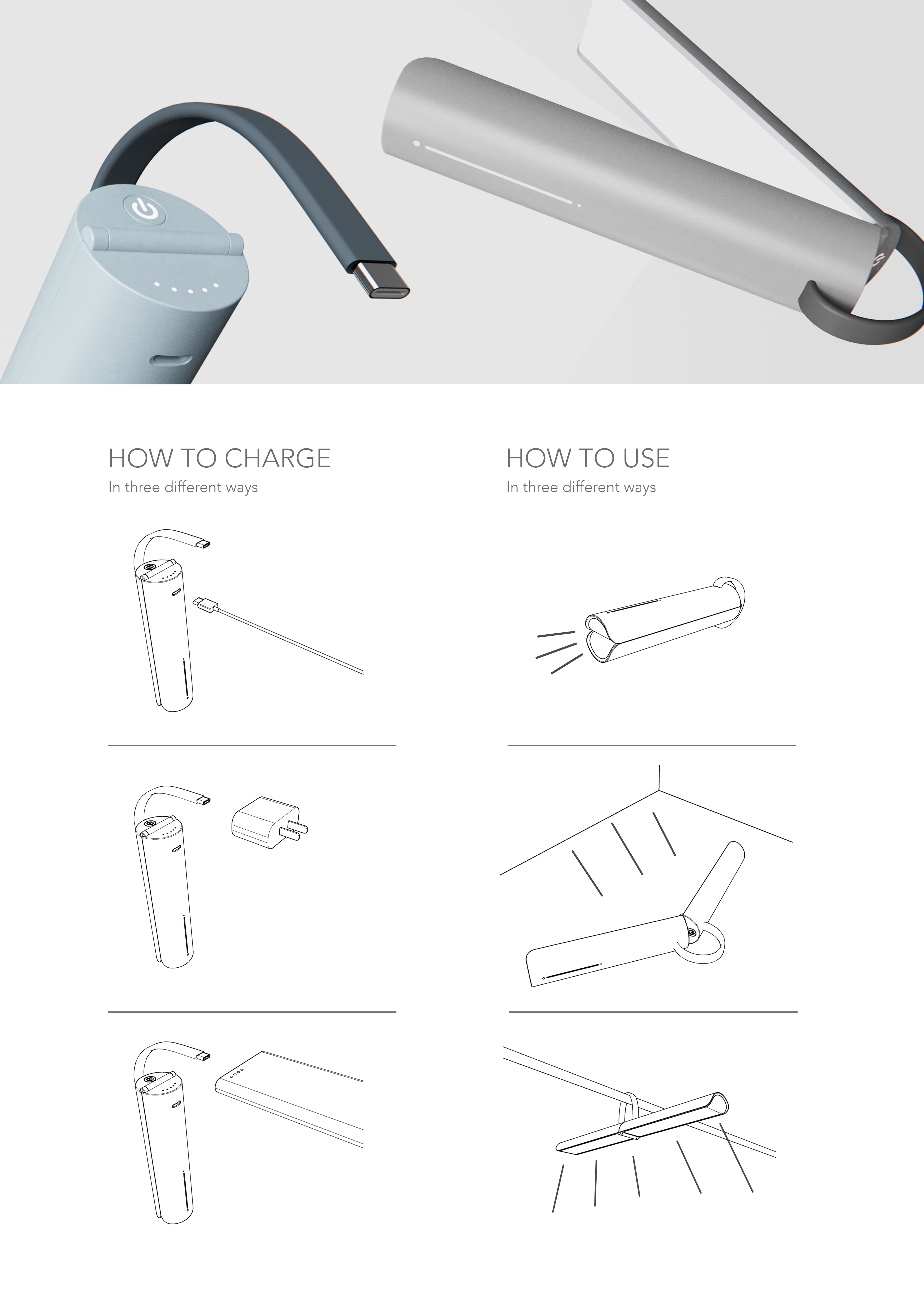 Spade design，HITOP，fold，lamps and lanterns，