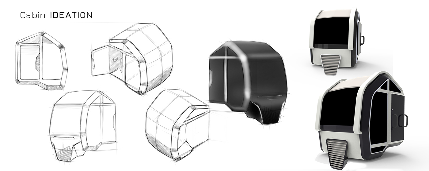 Large vehicle design，Automatic design，conceptual design，Hand drawn，industrial design，
