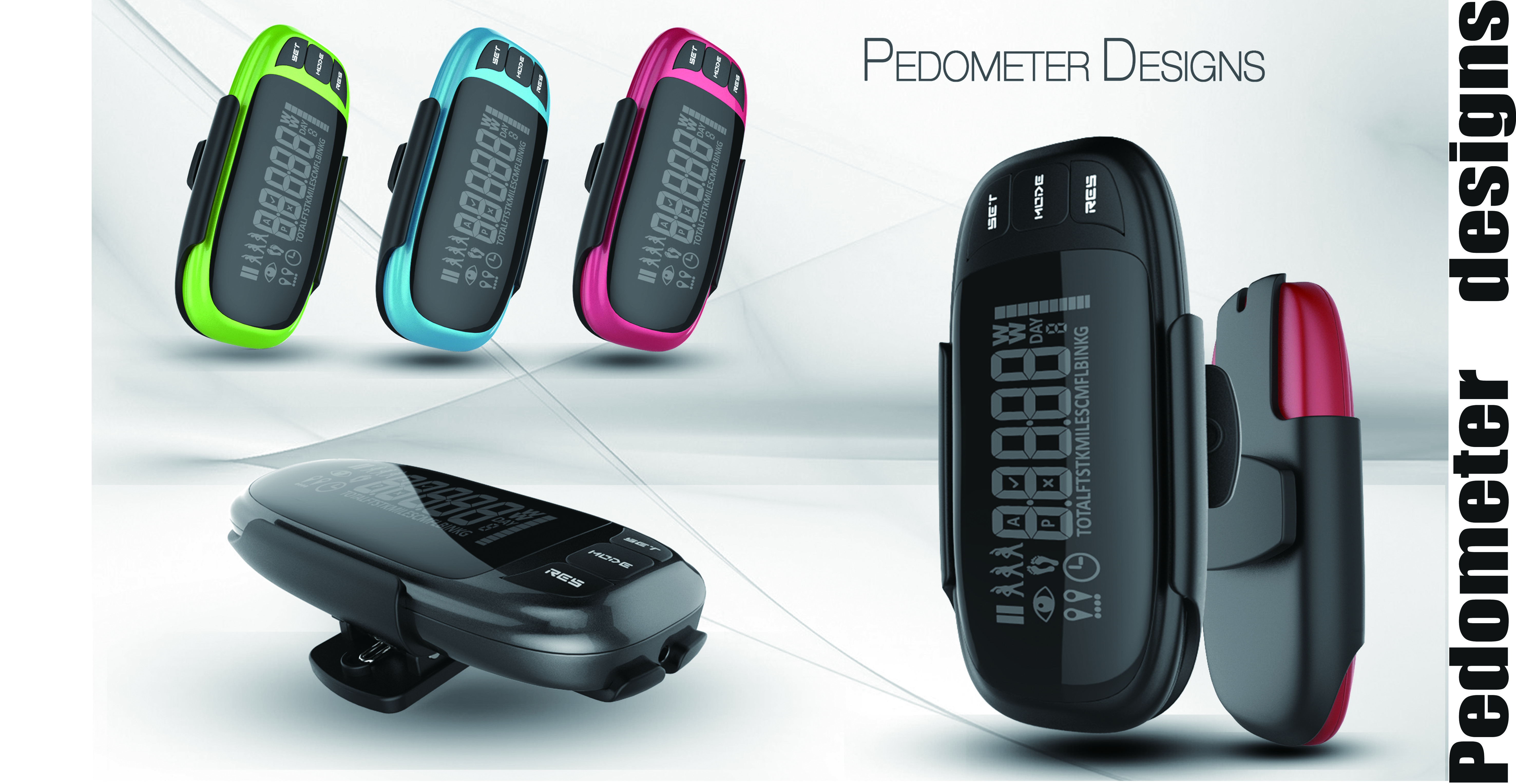 Pedometer, multifunctional photo album, desk lamp，