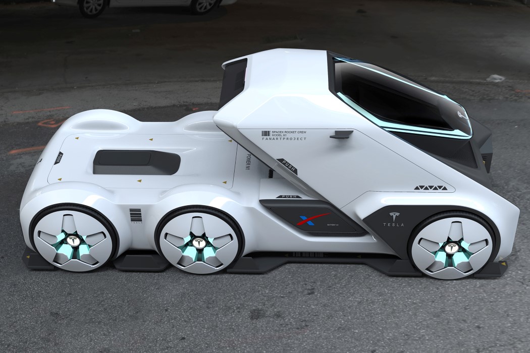 originality，Design，Tesla，truck，concept，space flight，