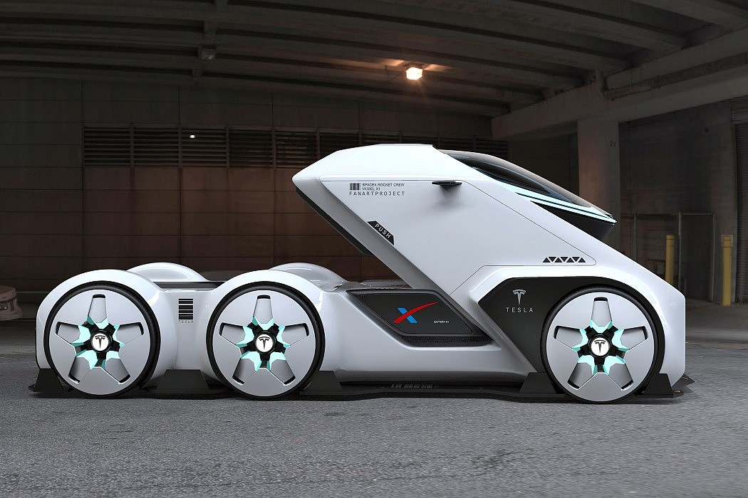 originality，Design，Tesla，truck，concept，space flight，