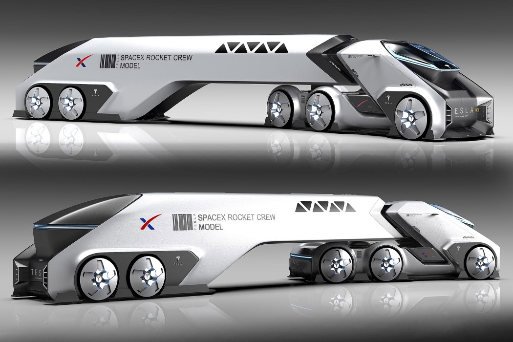originality，Design，Tesla，truck，concept，space flight，