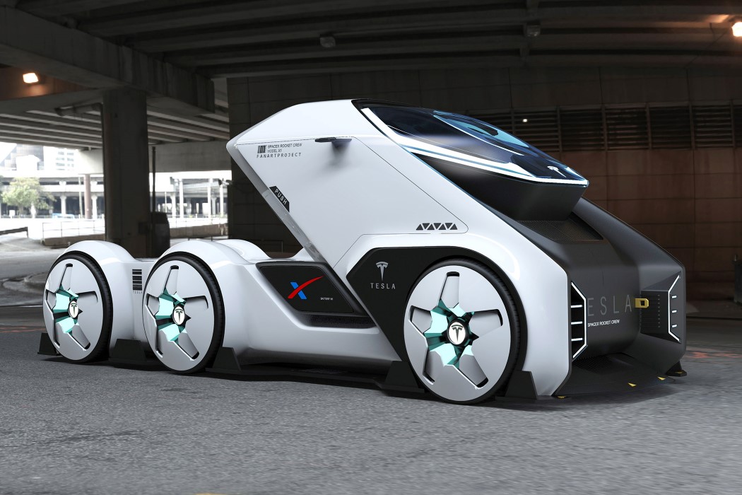 originality，Design，Tesla，truck，concept，space flight，