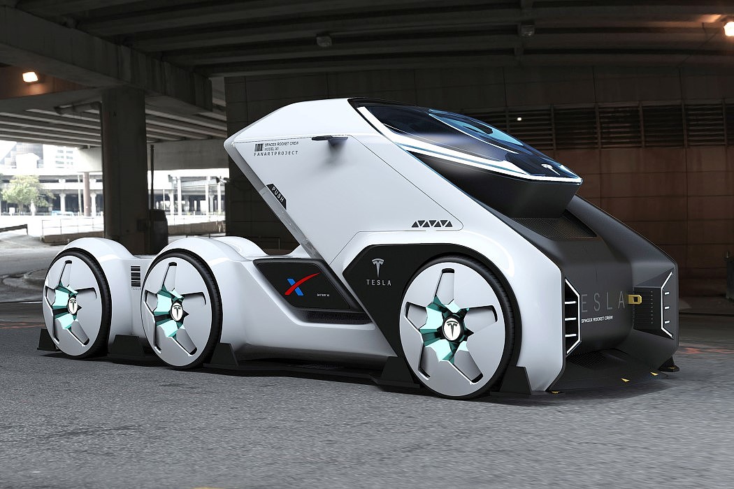 originality，Design，Tesla，truck，concept，space flight，