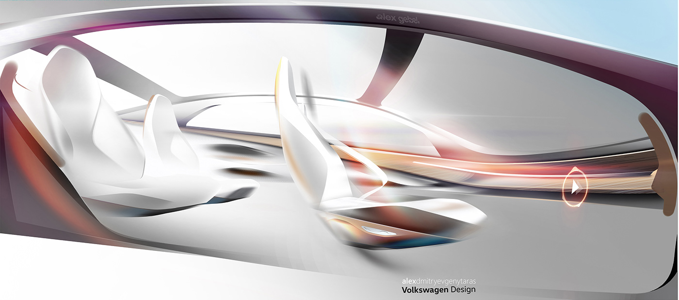 automobile，sketch，VOLKSWAGEN，