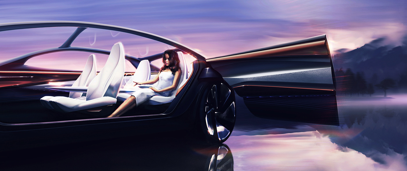 automobile，sketch，VOLKSWAGEN，