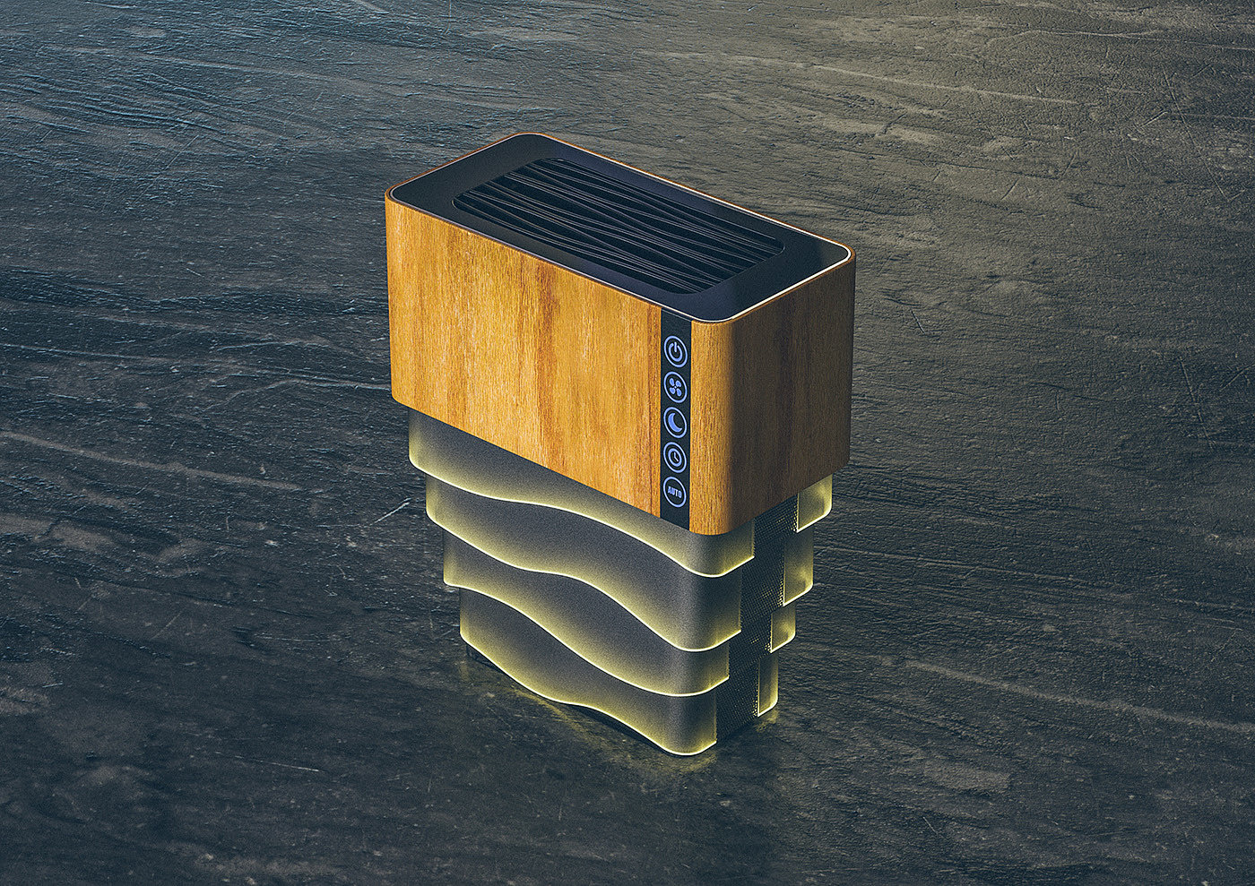 air cleaner，owl，air，modeling，Render，