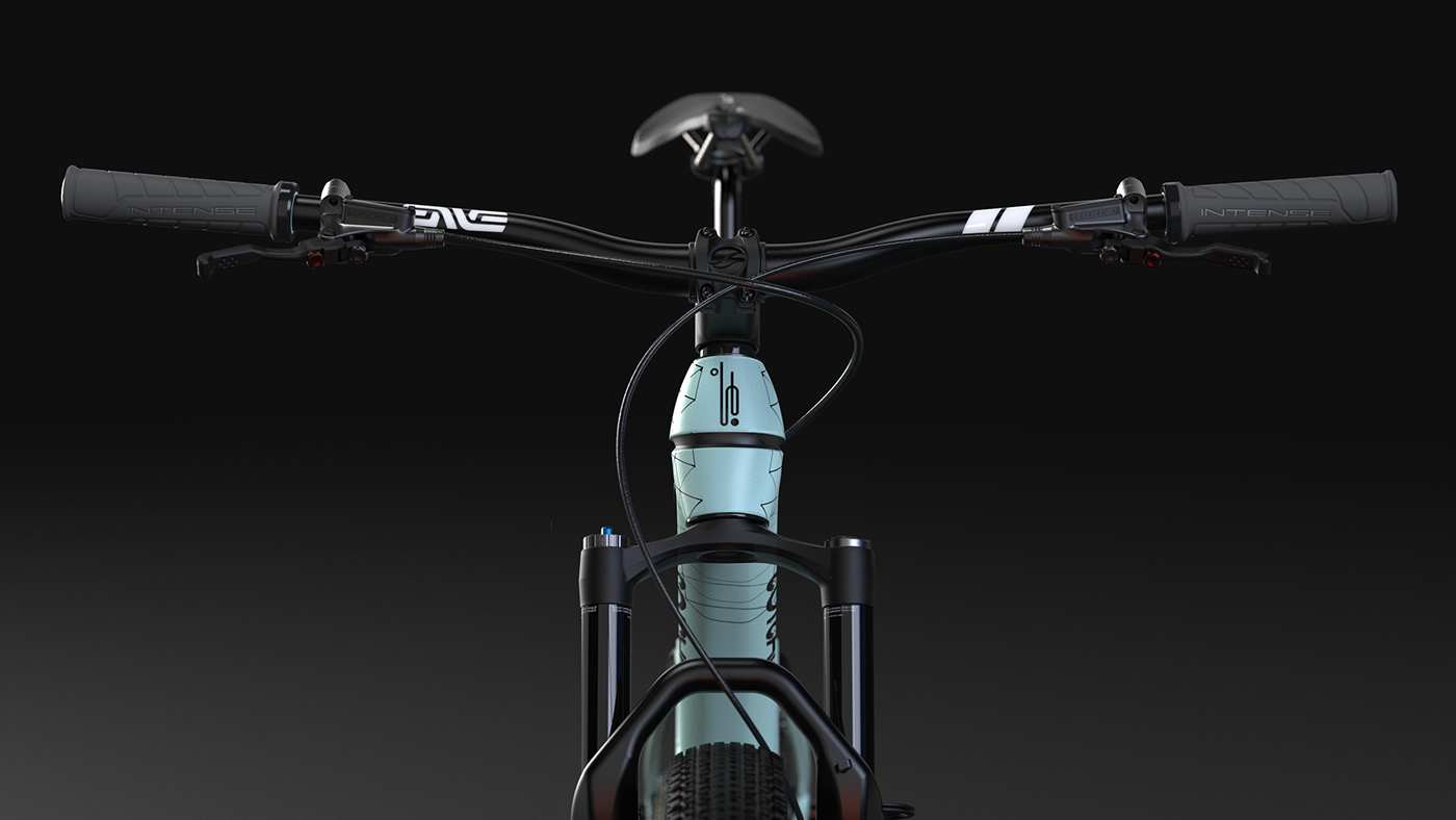 Bicycle，Hand drawn，modeling，Mountain bike，