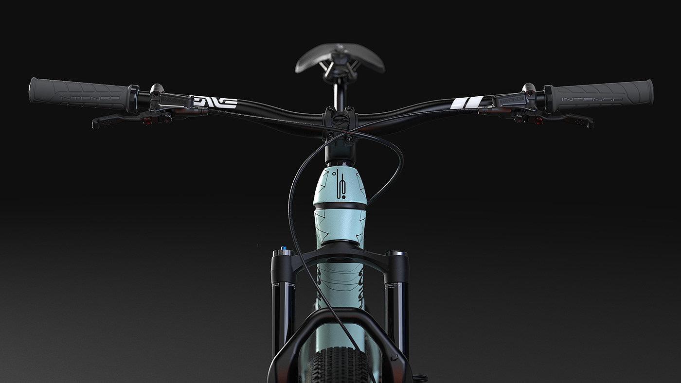Bicycle，Hand drawn，modeling，Mountain bike，