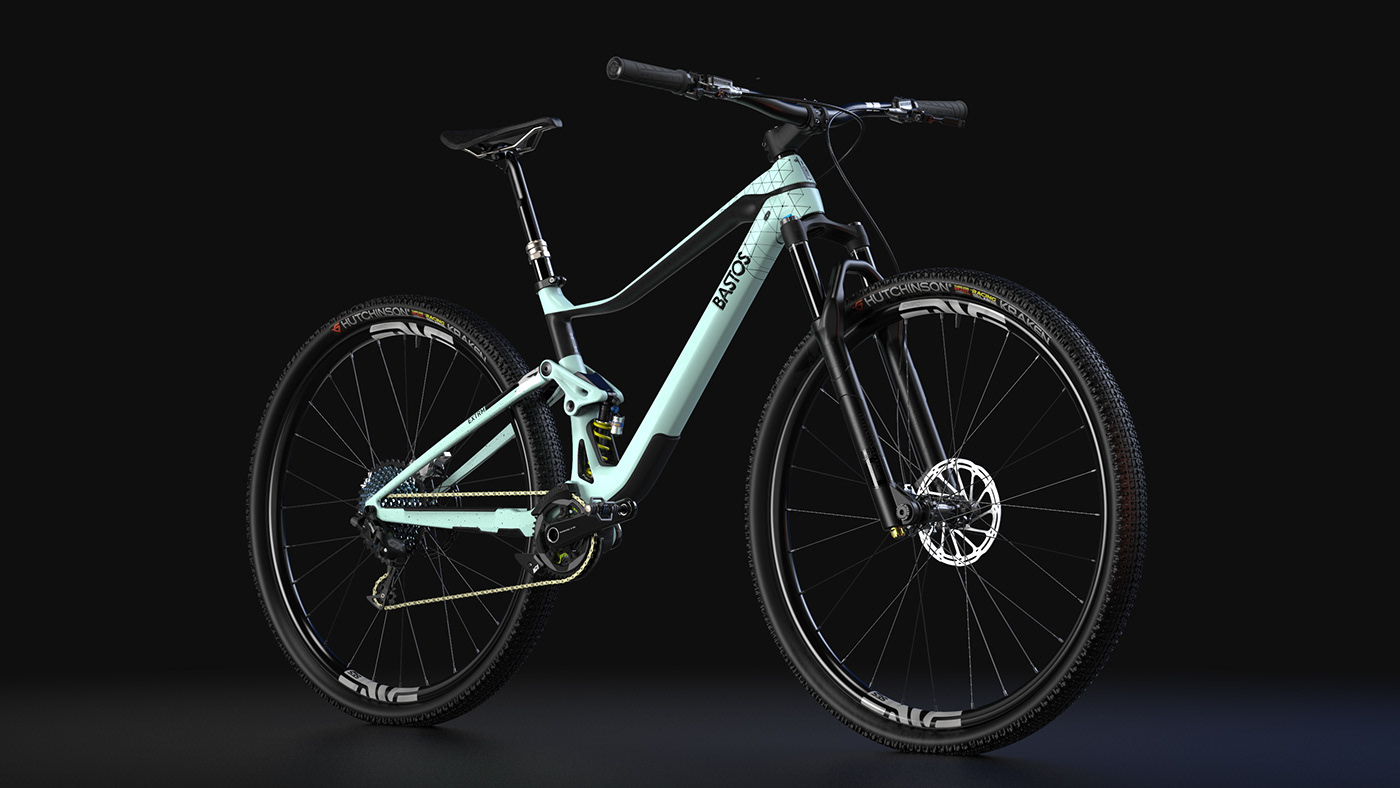 Bicycle，Hand drawn，modeling，Mountain bike，