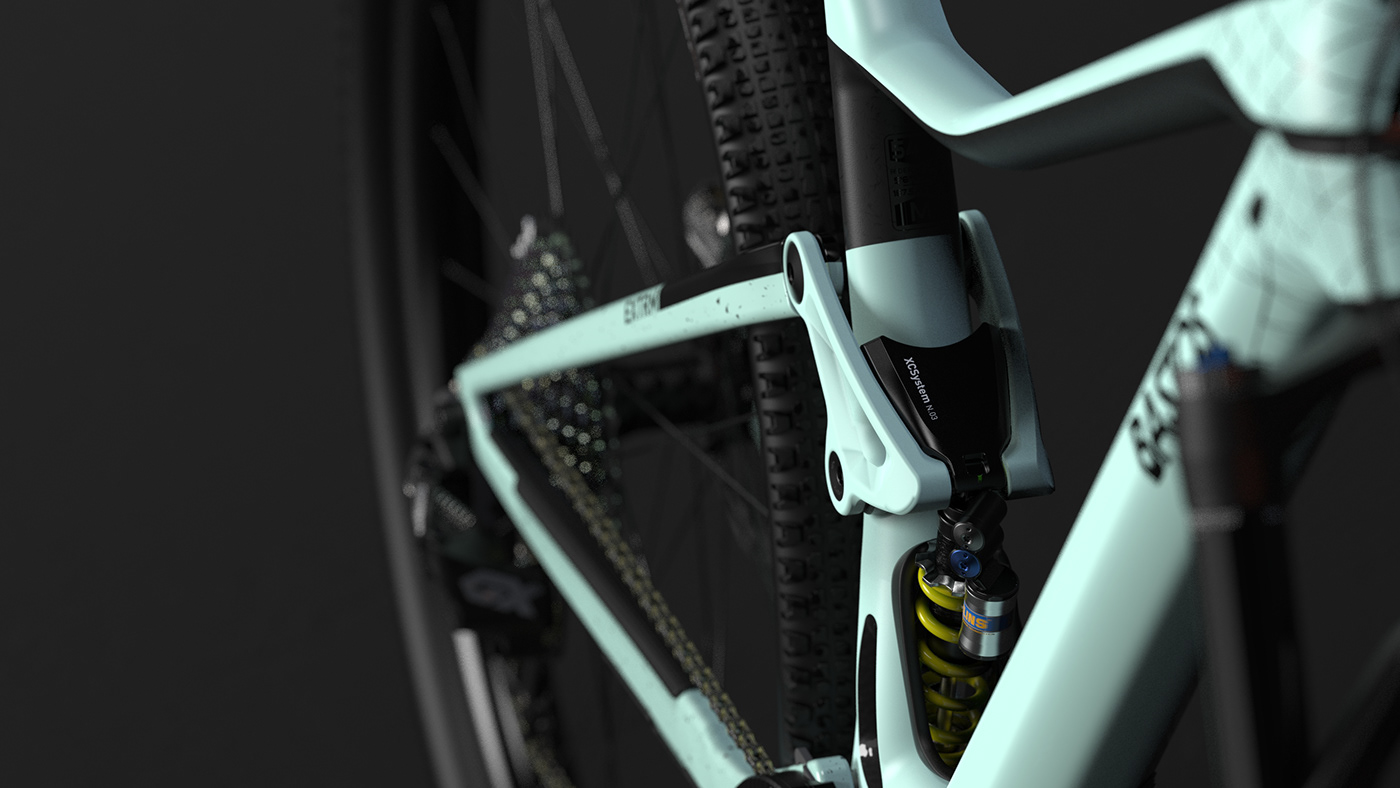 Bicycle，Hand drawn，modeling，Mountain bike，