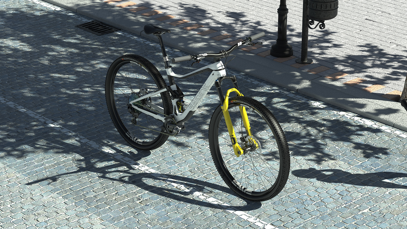 Bicycle，Hand drawn，modeling，Mountain bike，