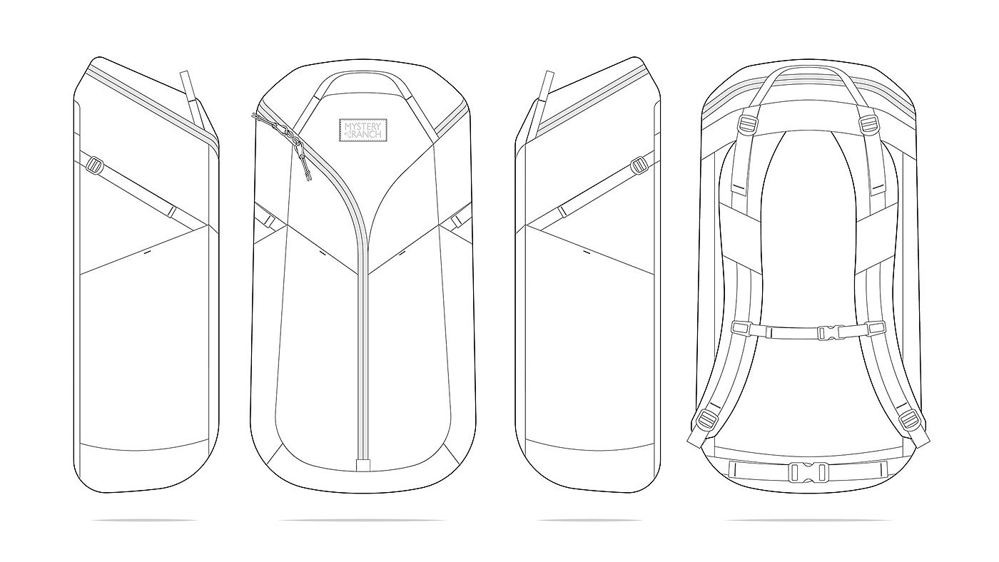 knapsack，motion，outdoors，travel，Hand drawn，