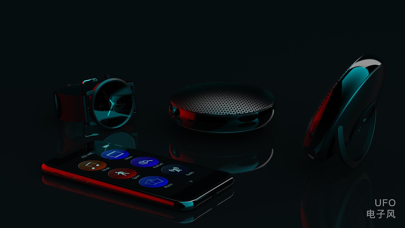 ufo，Flying saucer，Bluetooth Speaker ，