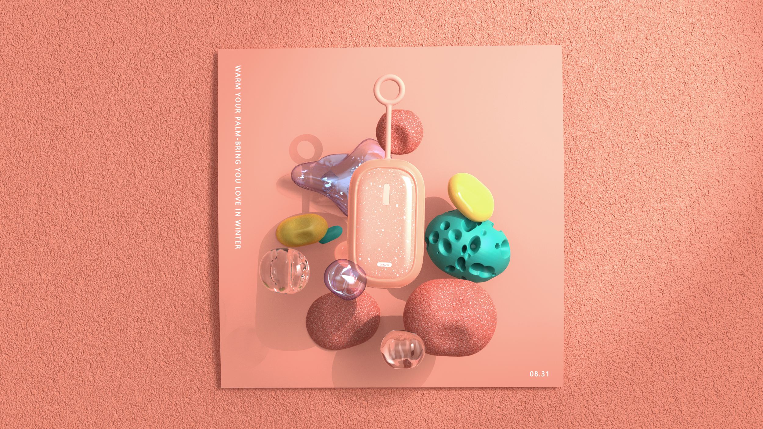 product design，Hand warmer，Mellow，industrial design，Simplicity，