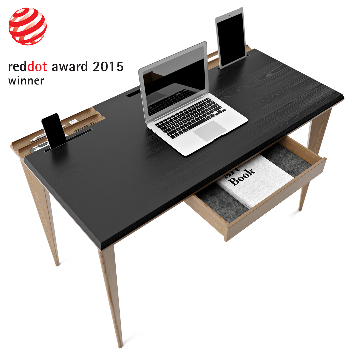 Red dot award，ollly，Solid wood table，originality，Design，