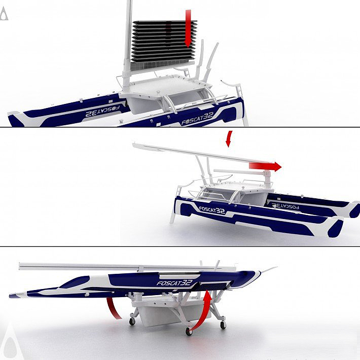 fold，solar energy，catamaran，originality，Design，traffic，tool，