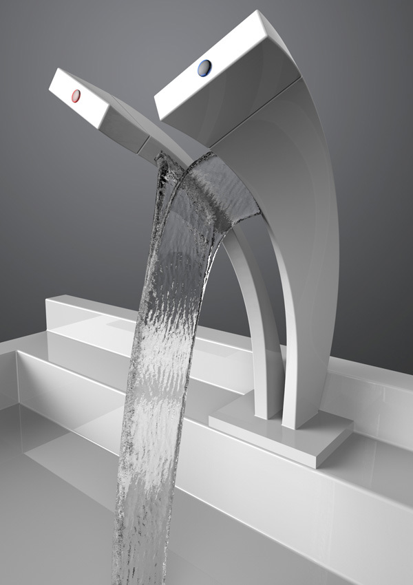 waterfall，water tap，tool，Take a bath，originality，Design，