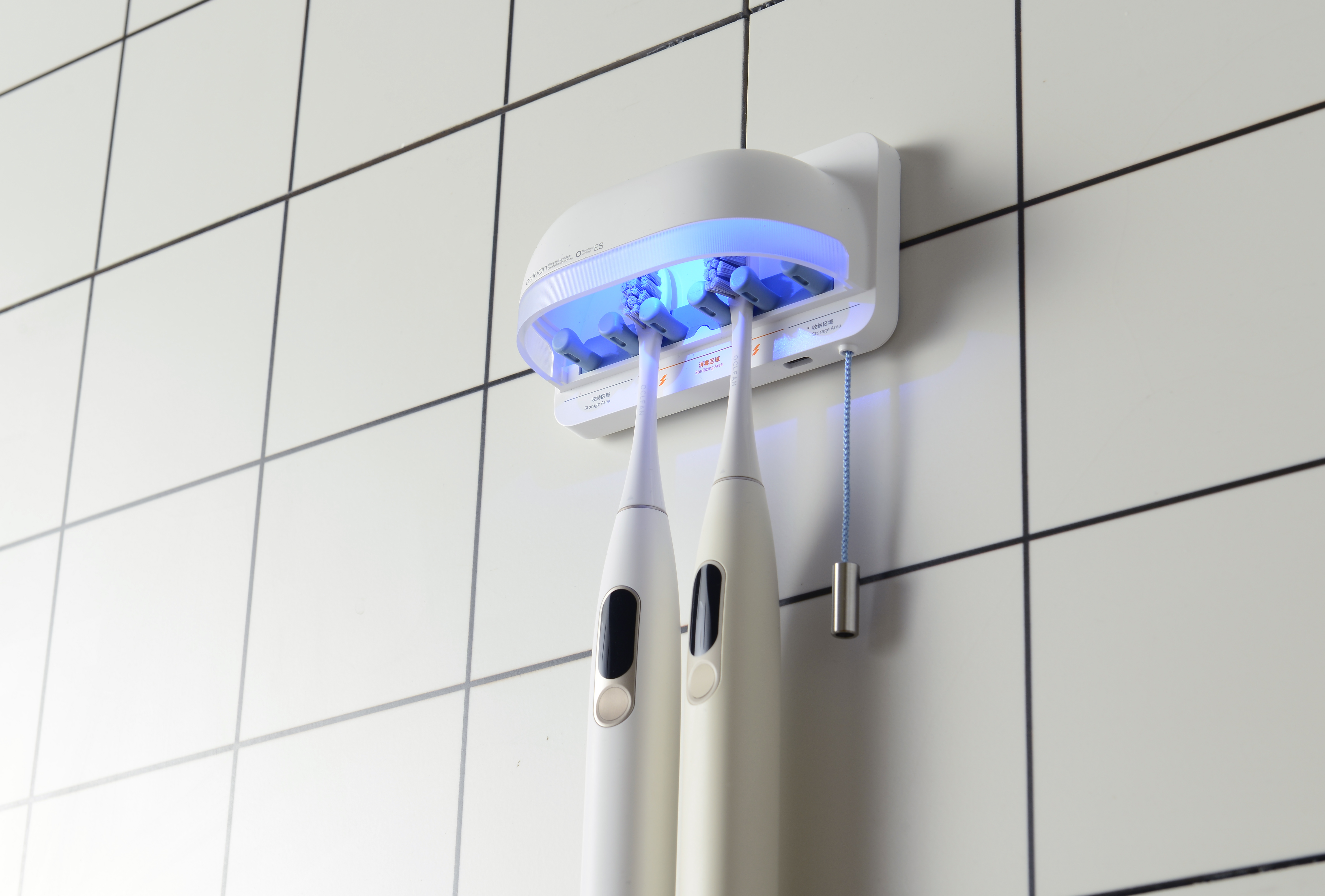 Oclean aucolin，Intelligent toothbrush sterilizer，UVC，
