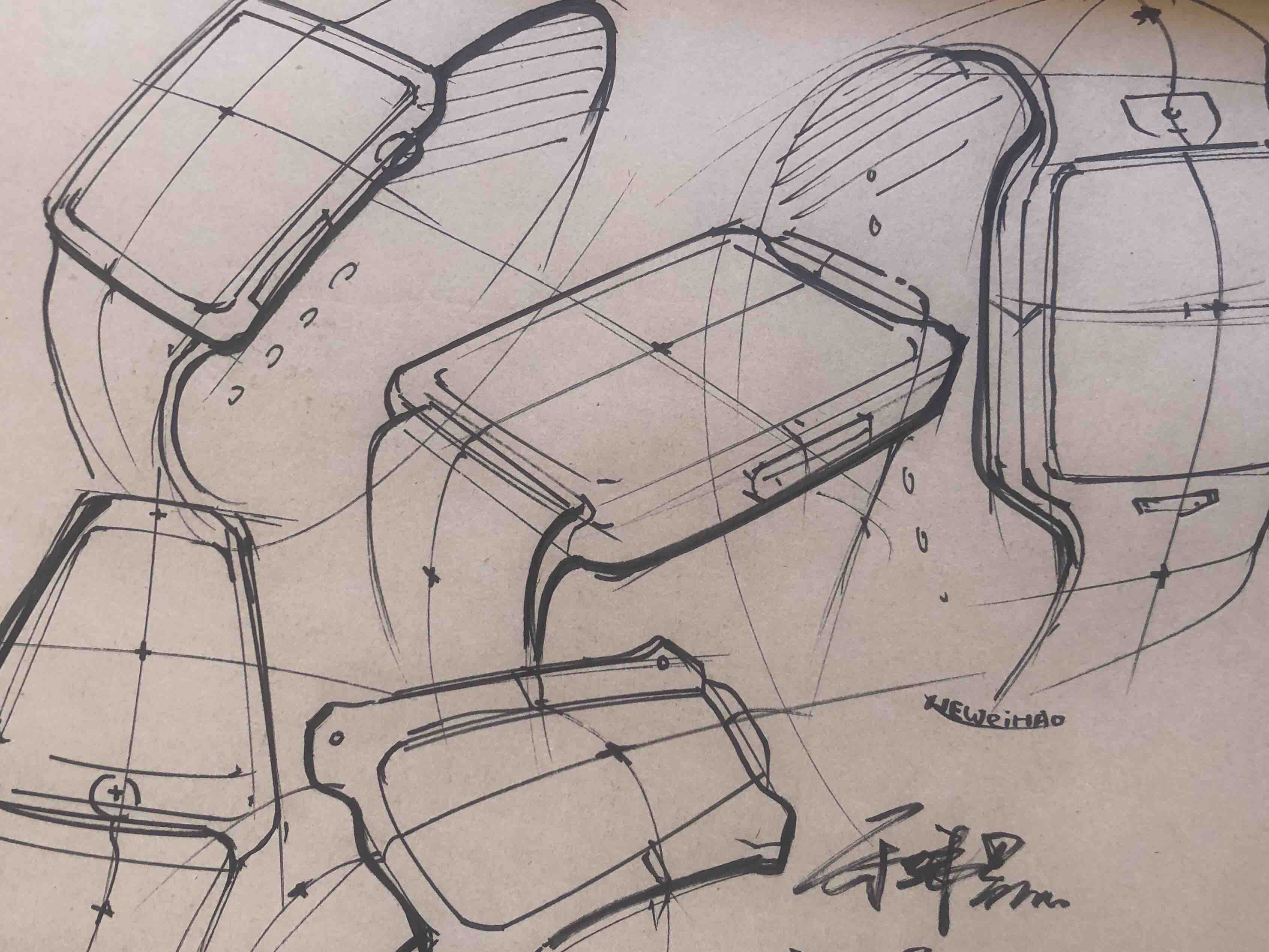 Hand drawn，product design，