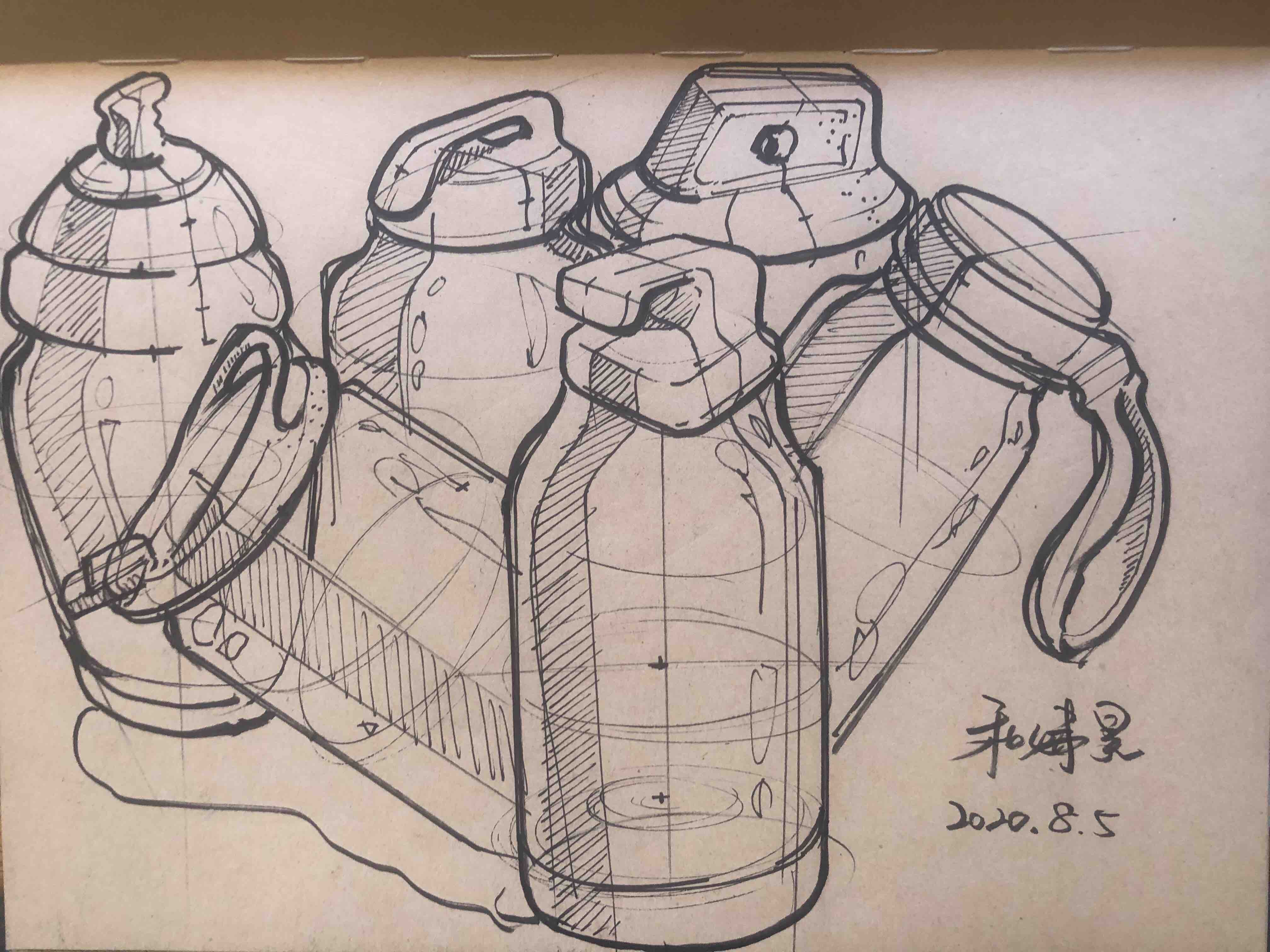 Hand drawn，product design，