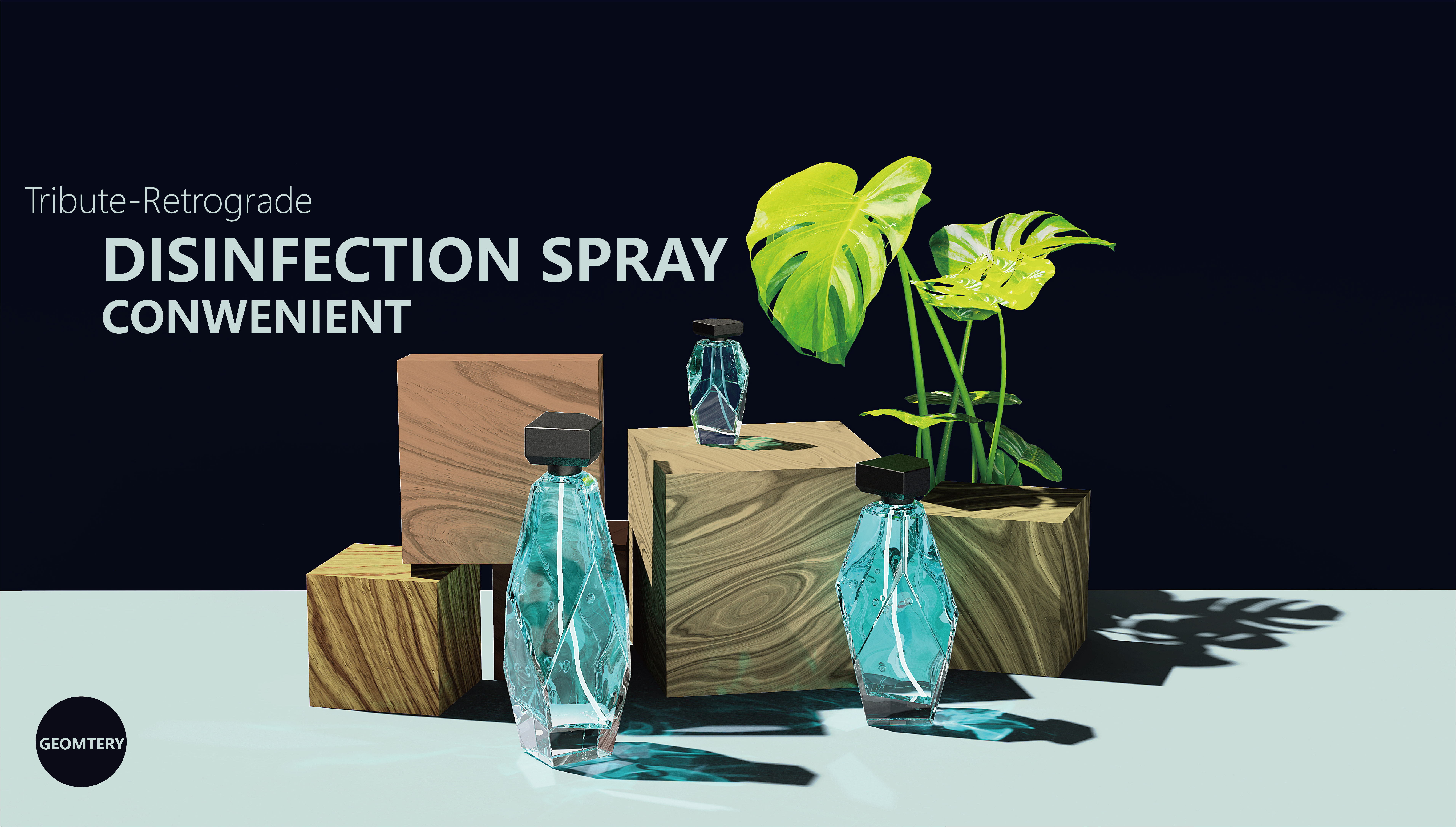 Glass，Glass products，disinfect，epidemic situation，Sprays，subtractive design ，geometry，Geometrization，