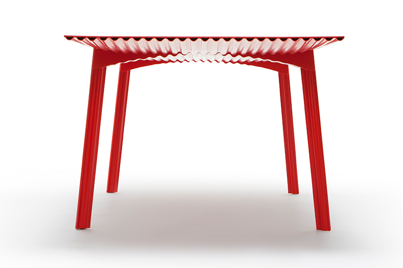 sustainable，Table，Ripple，Plywood，Corrugated plate，