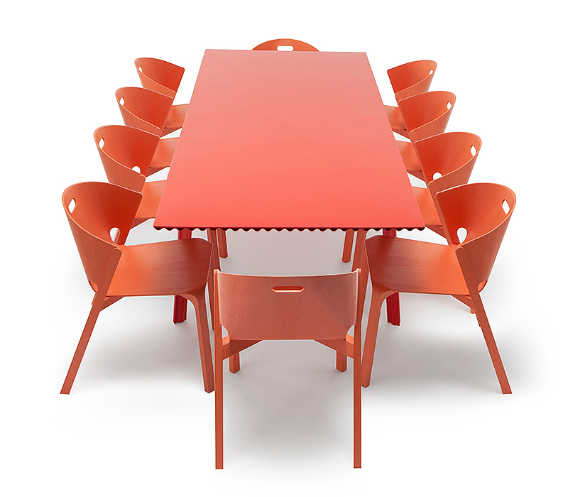 sustainable，Table，Ripple，Plywood，Corrugated plate，