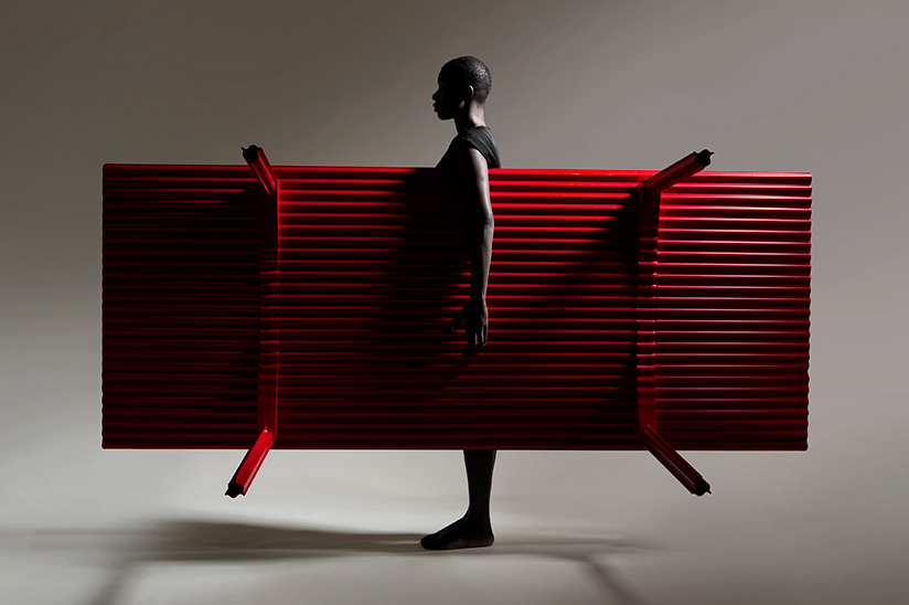 sustainable，Table，Ripple，Plywood，Corrugated plate，