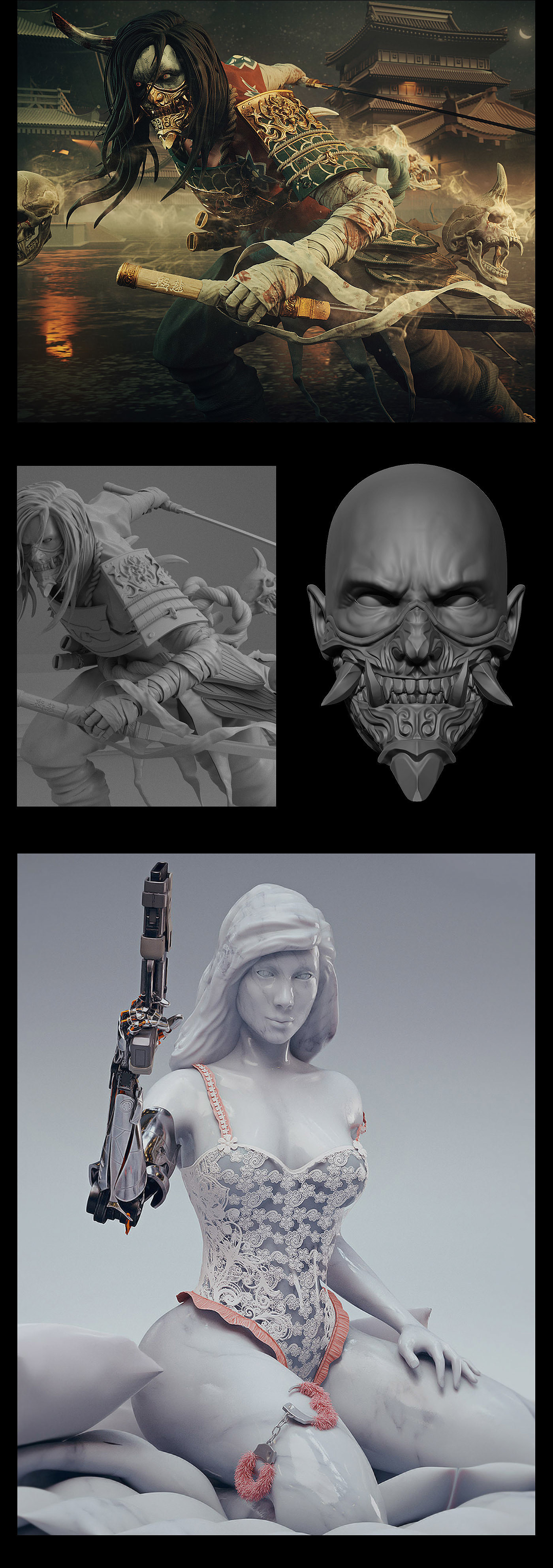 SCULPT YOUR HERO，塑造英雄，插图，