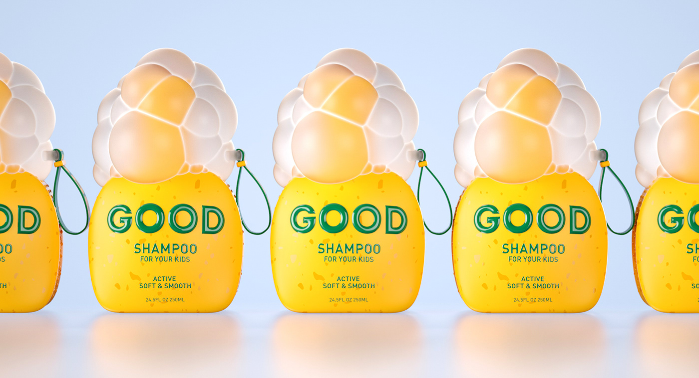Good shampoo，shampoo，packing design，