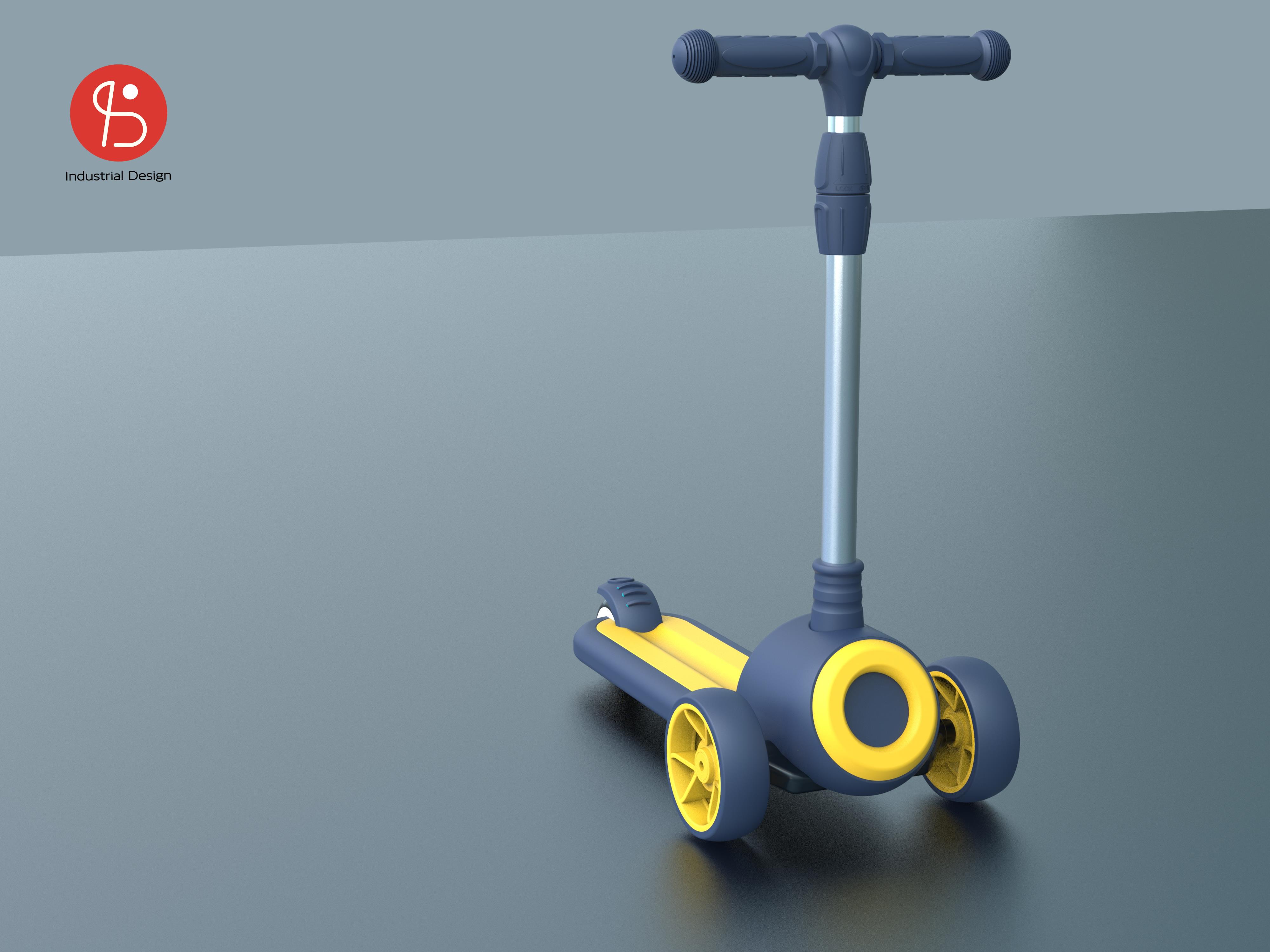 Scooter appearance design, structural design，