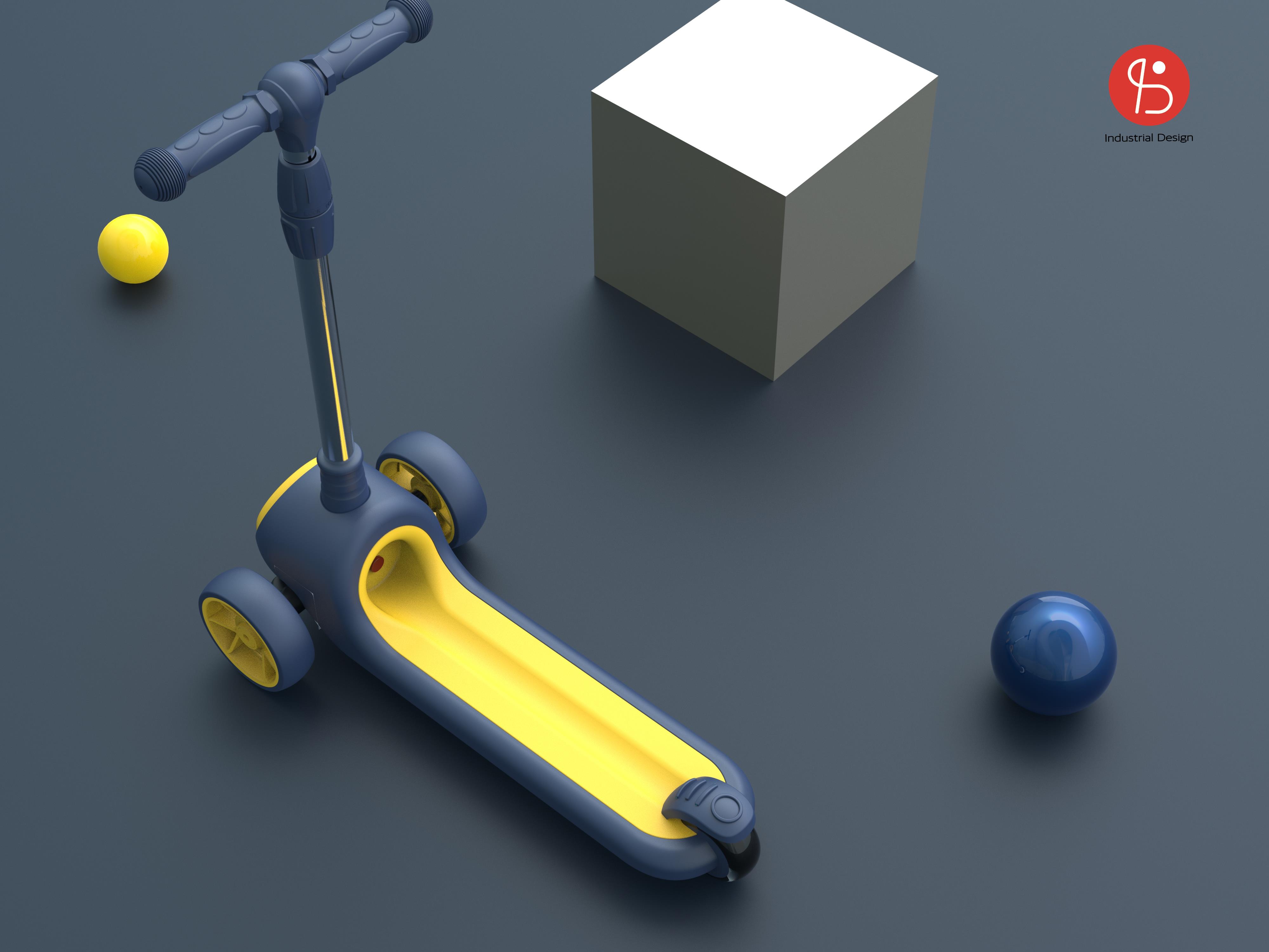 Scooter appearance design, structural design，