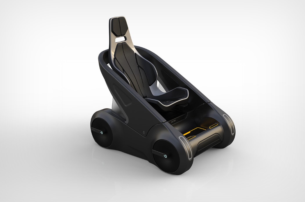 automobile，Electric，Driverless，Single seat，black，