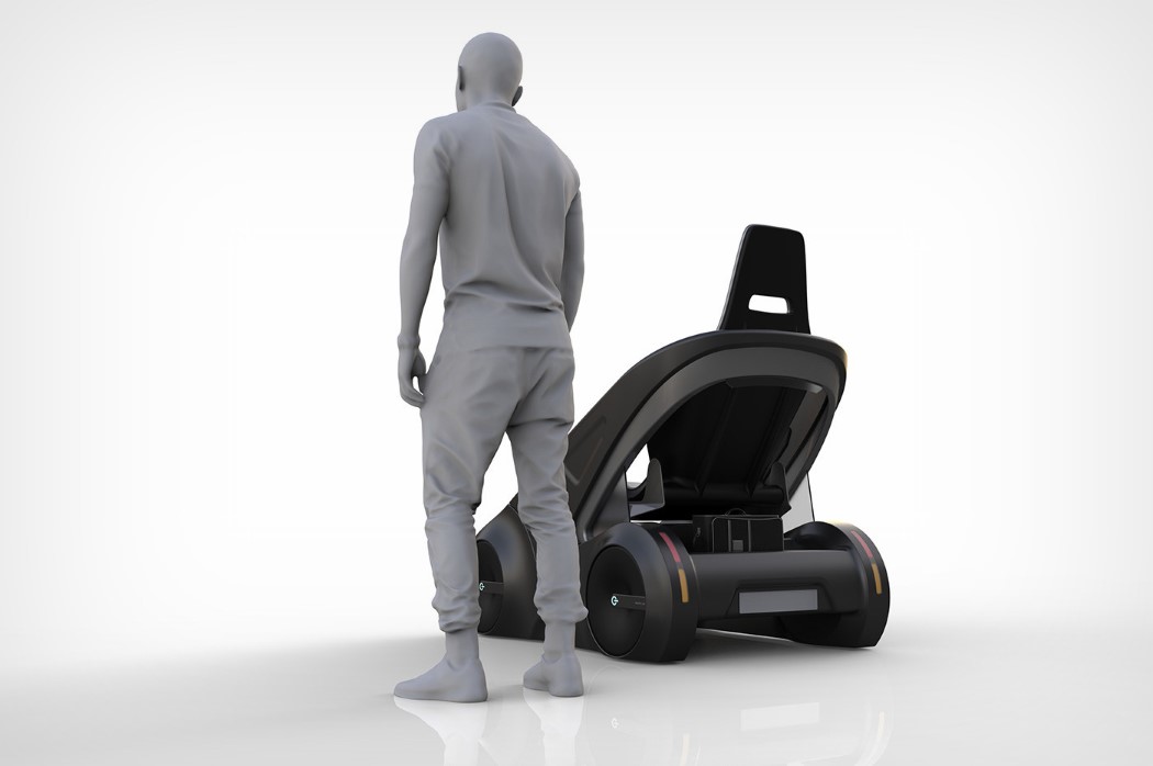 automobile，Electric，Driverless，Single seat，black，