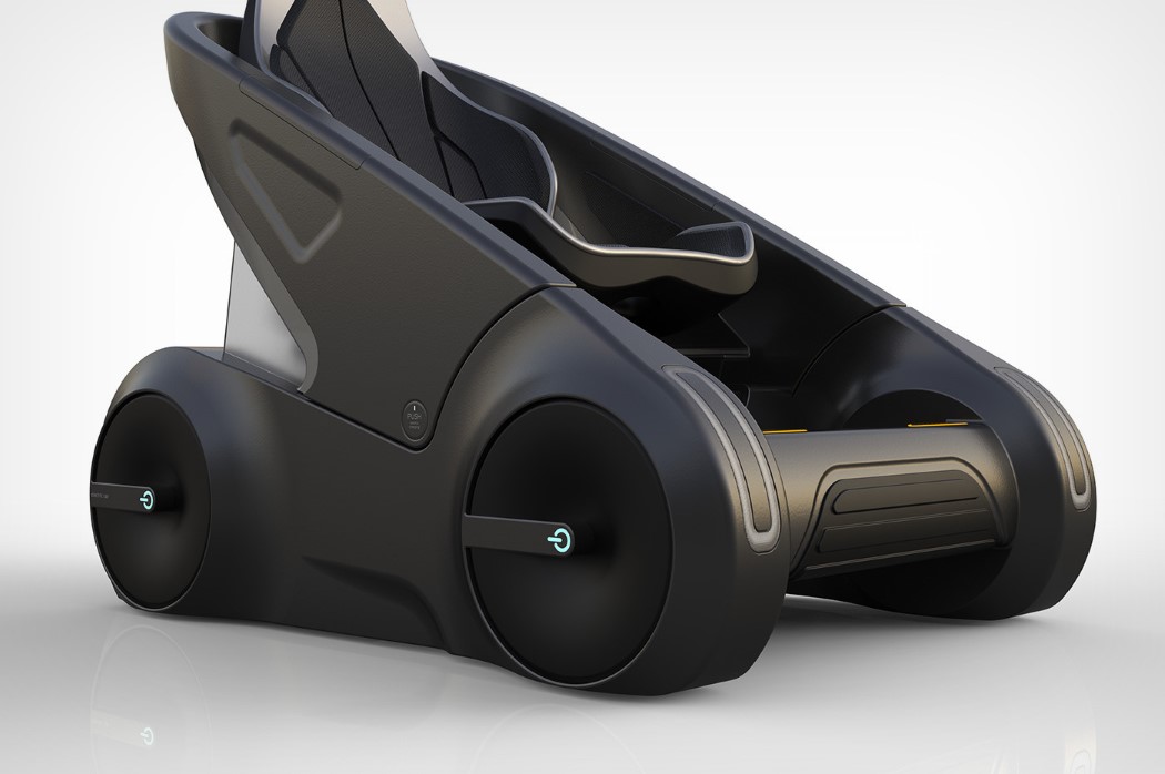 automobile，Electric，Driverless，Single seat，black，