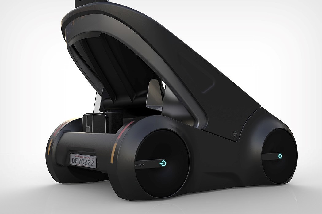 automobile，Electric，Driverless，Single seat，black，