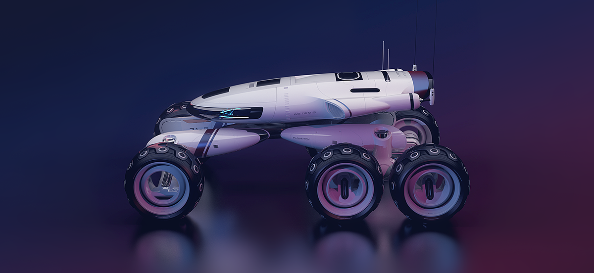 science fiction，concept，prospecting，vehicle，cross-country，