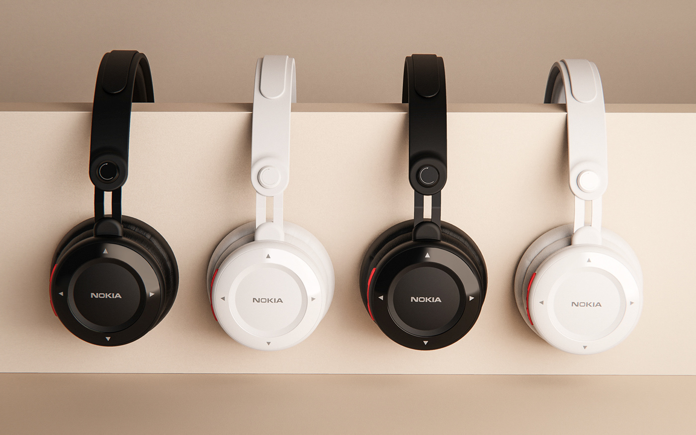 headset，wireless，NOKIA，esthetics，