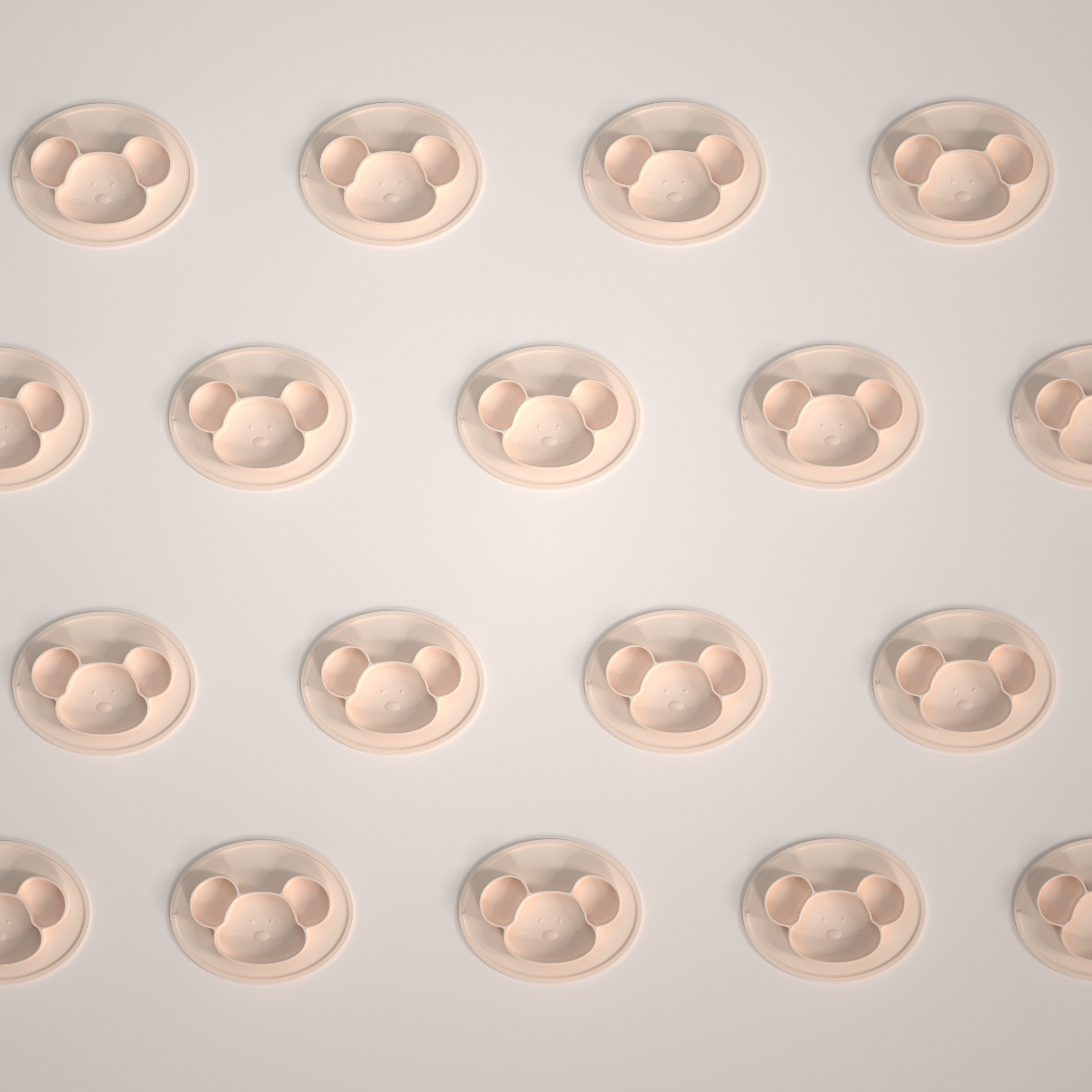 Cute fun，mouse，silica gel，sucker，bowl，