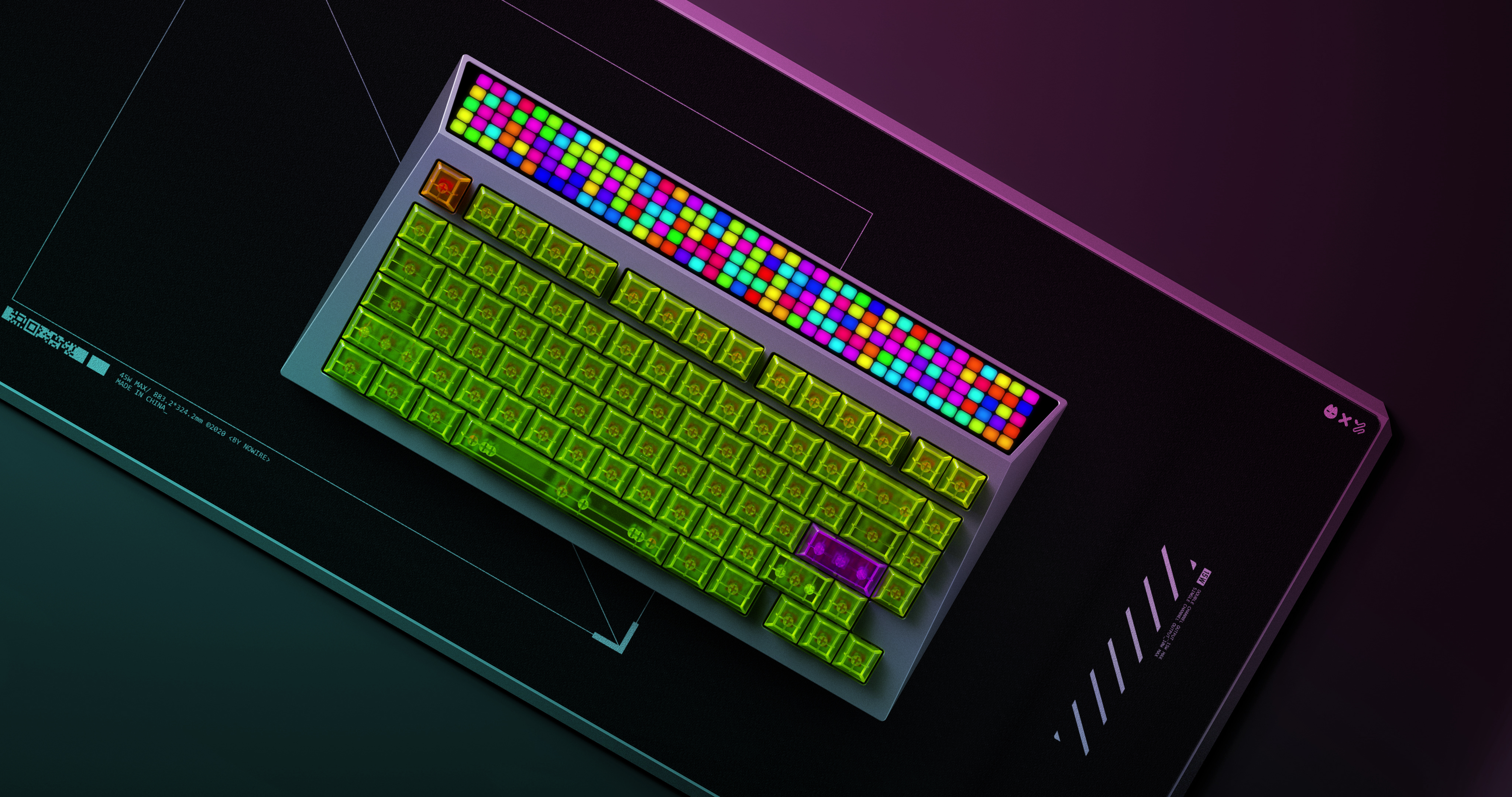 CYBERPUNK，Mechanical keyboard，keyboard，Cyberpunk，