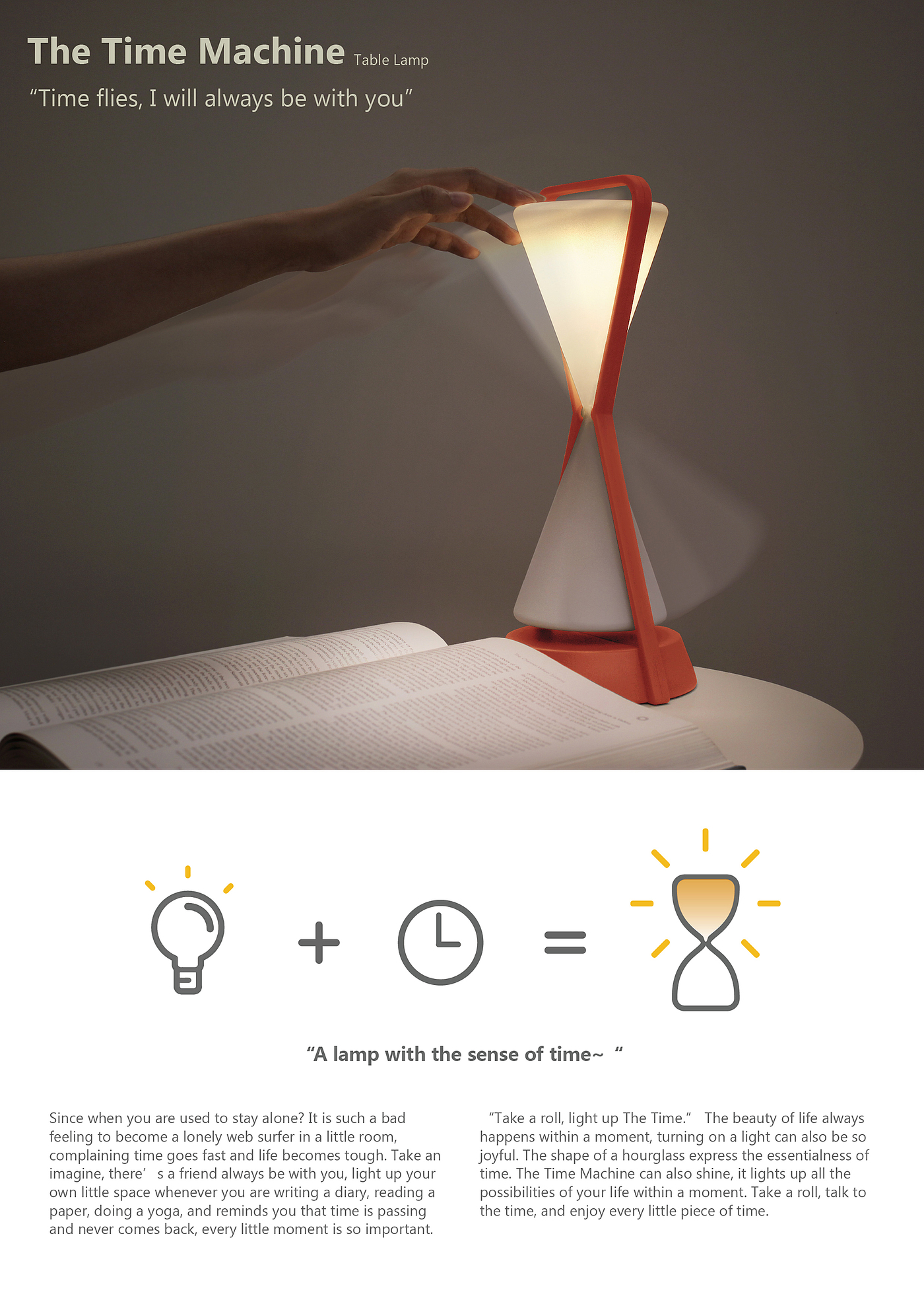 Design，hourglass，lamp，originality，time，time，Desk lamp，