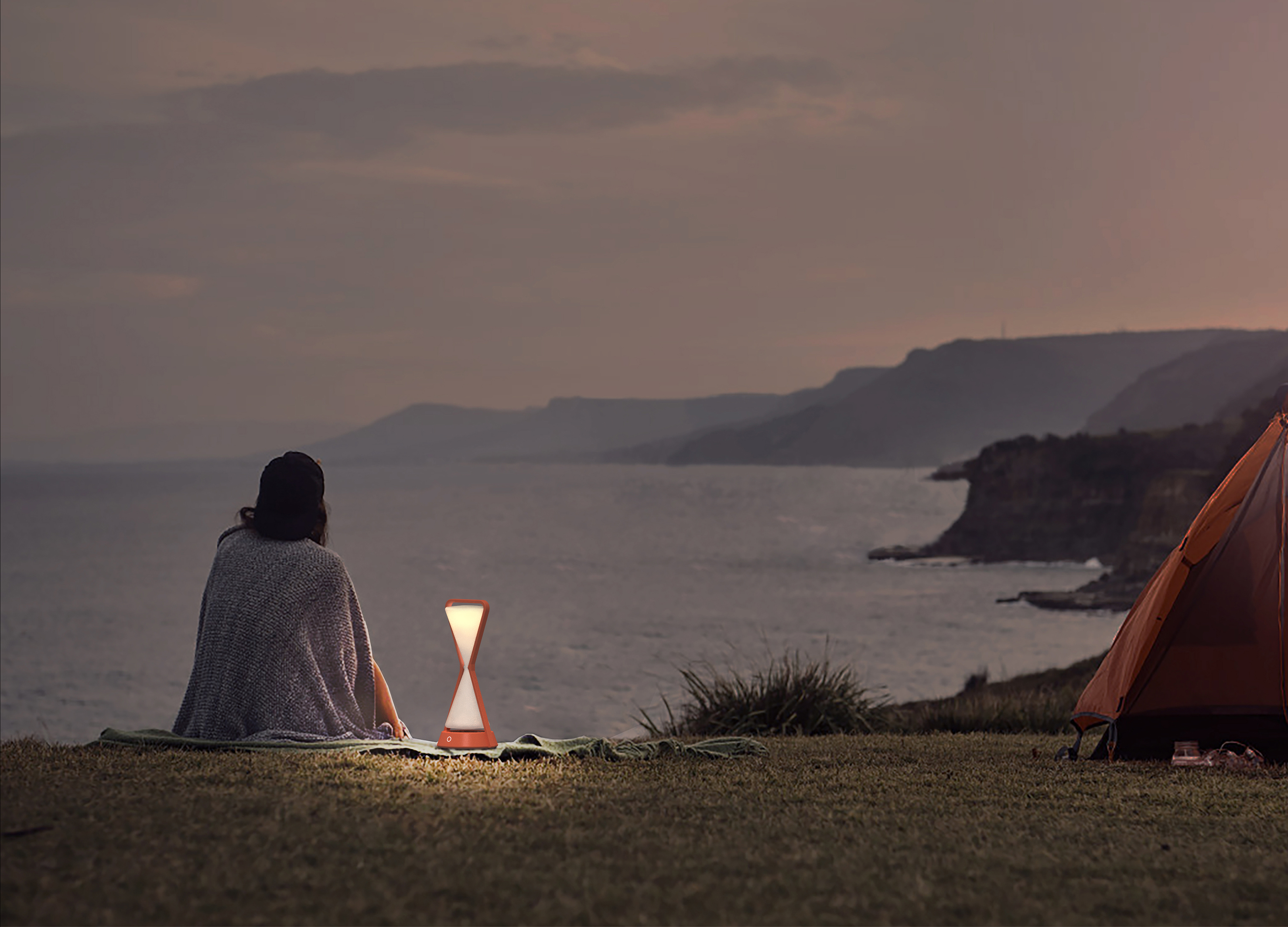 Design，hourglass，lamp，originality，time，time，Desk lamp，