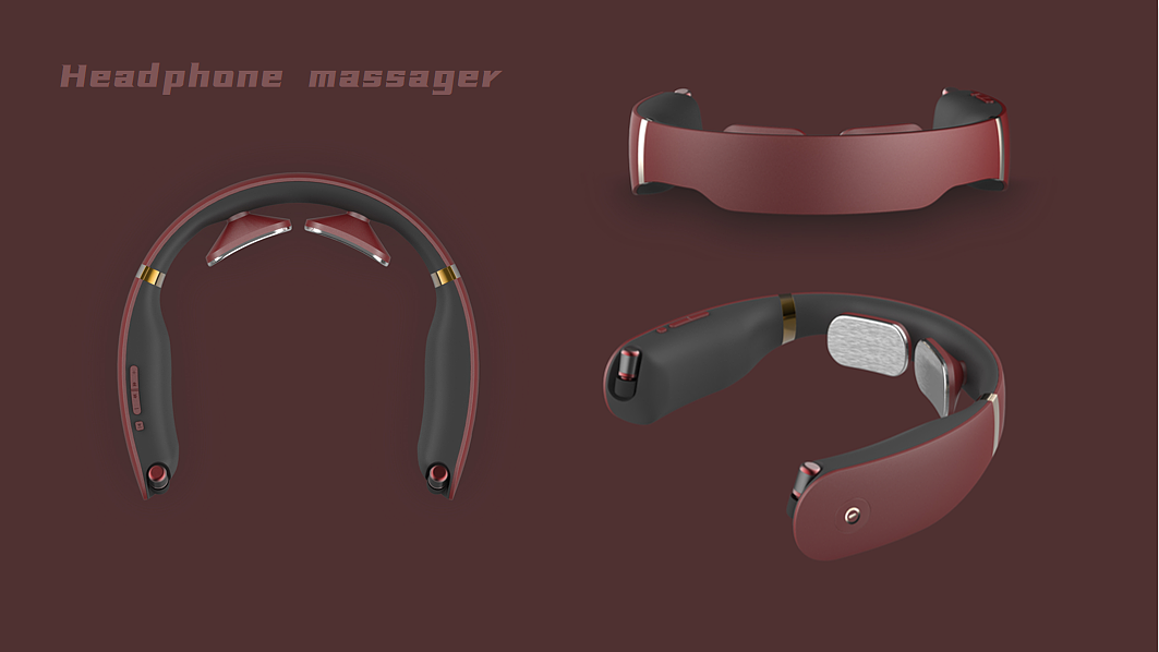 Massage apparatus，product，Neck massage，headset，Bluetooth headset，